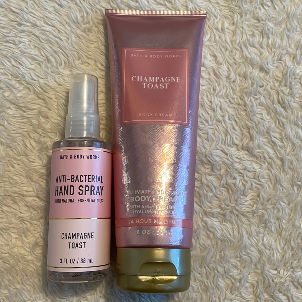 Champagne Toast Bath and Body Works Bundle Never Opened